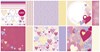 KaiserCraft set of 6 Themed Papers Double Sided - Made With Love